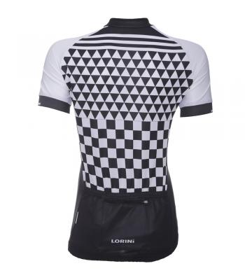 Dames wielershirt black/white Collectie