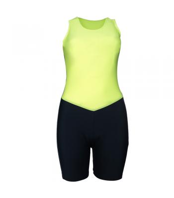 Roeipak navy/fluor yellow - Dames Roeikleding