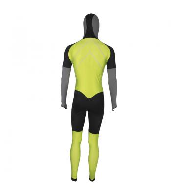 Schaatspak zwart met lime groen Collection