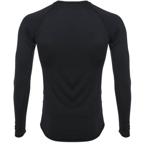 Thermoshirt mouw Slim fit zwart